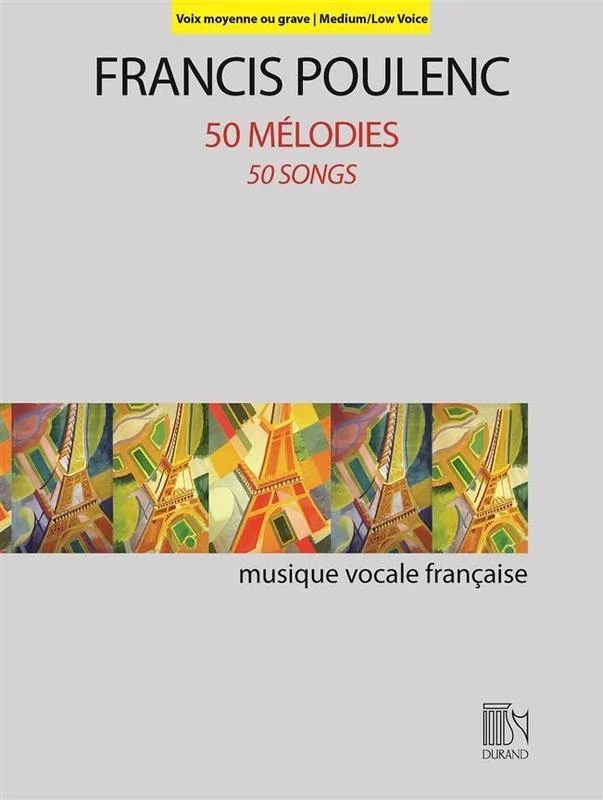 Poulenc – 50 Songs Medium/Low Voice Book