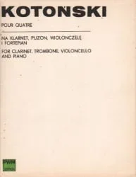 Pour Quatre – Clarinet, Trombone, Cello and Piano (Parts)