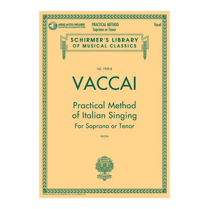 Practical Method of Italian Singing for Soprano or Tenor