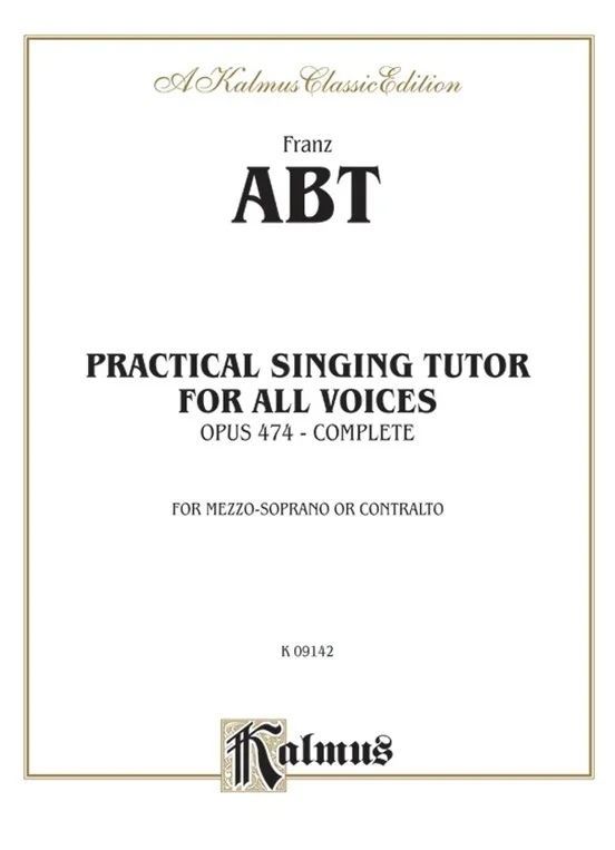 Practical Singing Tutor Op 474 Mezzo Sop Alto