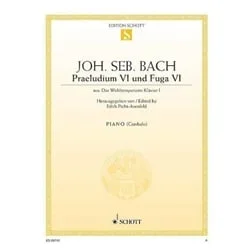 Prelude and Fugue No. 6 in D Minor from “The Well-Tempered Clavier” Book 1, BWV 851 – Piano