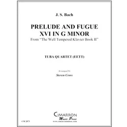 Prelude and Fugue XVI in g minor – Tuba Quartet