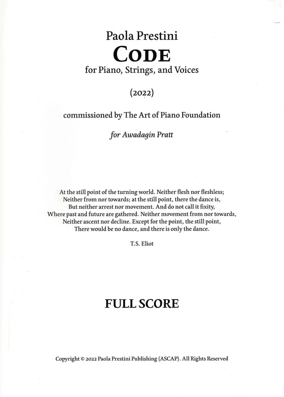 Prestini: Code