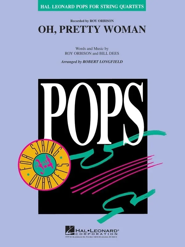 Pretty Woman Pop for String Quartets 2-3 (Music Score/Parts)