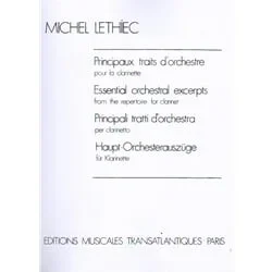 Principaux Traits D’Orchestre – Clarinet Excerpts