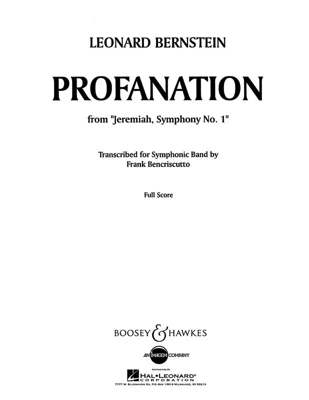 Profanation F/Sc Book