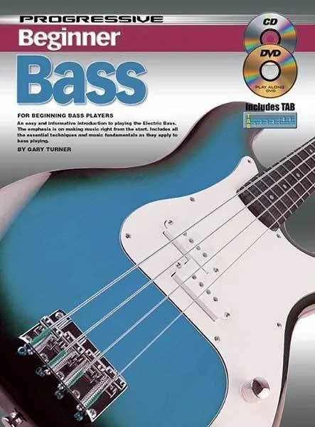 Progressive Beginner Bass Book/CD/DVD Book