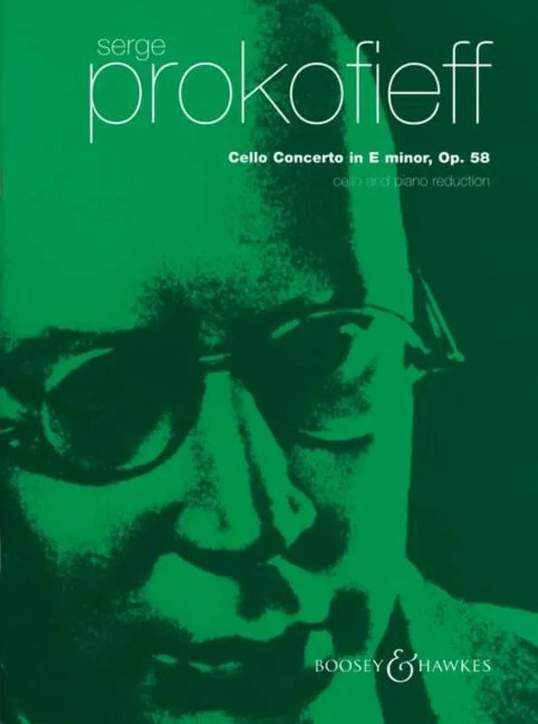 Prokofieff – Concerto E Min Op 58 Celllo/Piano Book