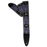 PRS 2.4″ Padded Guitar Strap w/FLASH, Custom Jacquard Birds Wavelength – Charcoal