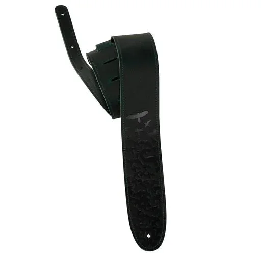 PRS 2.5” Leather Bird Swarm Strap Green
