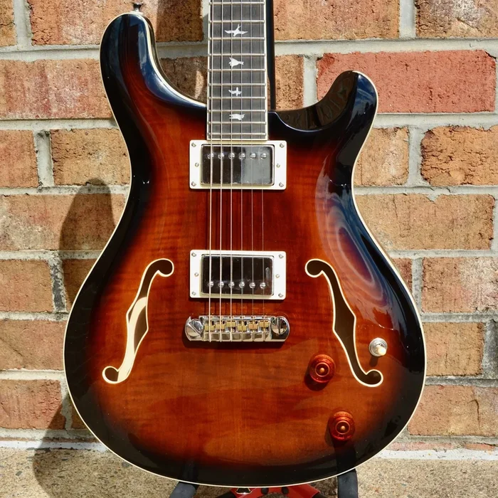 PRS SE Hollowbody II Black Gold Burst