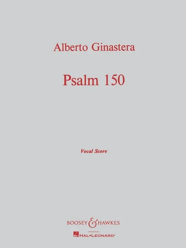 Psalm 150 Vocal Score Book