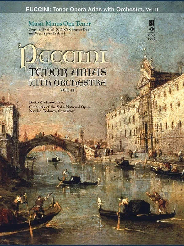 Puccini – Arias For Tenor Vol 2 Book/CD (Softcover Book/CD)