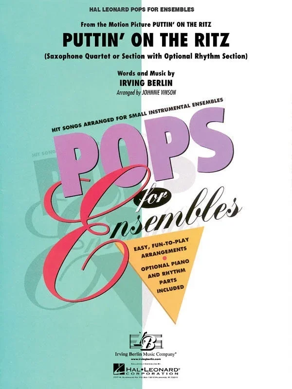 Puttin On The Ritz Sax Ens Pens2-3 (Pod) (Music Score/Parts)