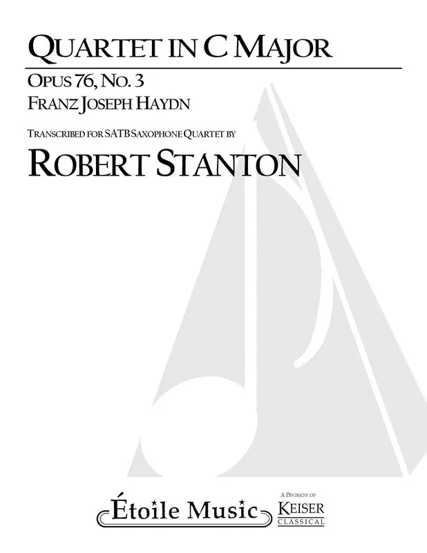 Quartet In C Major Op 76 No 3 Sax Quartet Score/Parts (Pod) (Music Score/Parts)