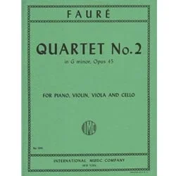 Quartet No. 2 in G minor, Op. 45 – Piano, Violin, Viola and Cello