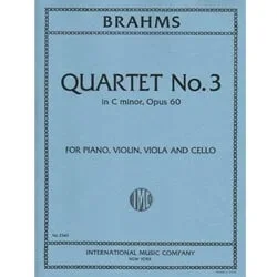 Quartet No. 3 in C minor, Op 60 – Violin, Viola, Cello and Piano