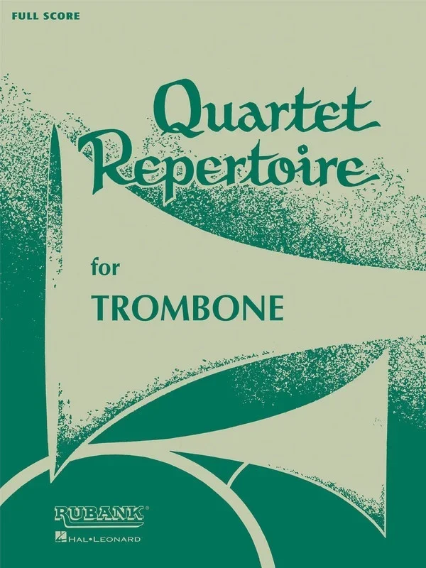 Quartet Repertoire 3rd Trombone Or baritone bc (Softcover Book)