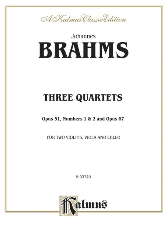 Quartets 3 Op 51 Nos 1 & 2 Op 67 2Violin/Viola/Vc