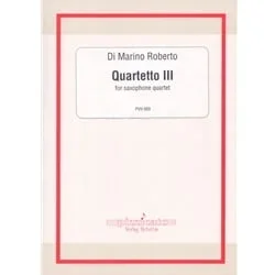 Quartetto III – Sax Quartet (SATB)