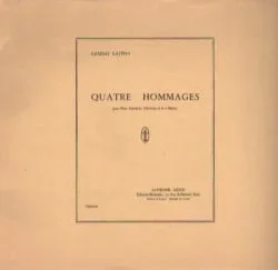 Quatre Hommages – Flute, Oboe, Clarinet, and Bassoon (Score)