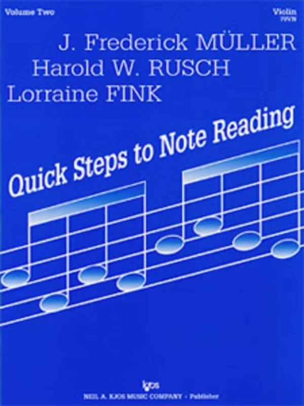 Quick Steps To Note Reading Book 2 Violin Solo