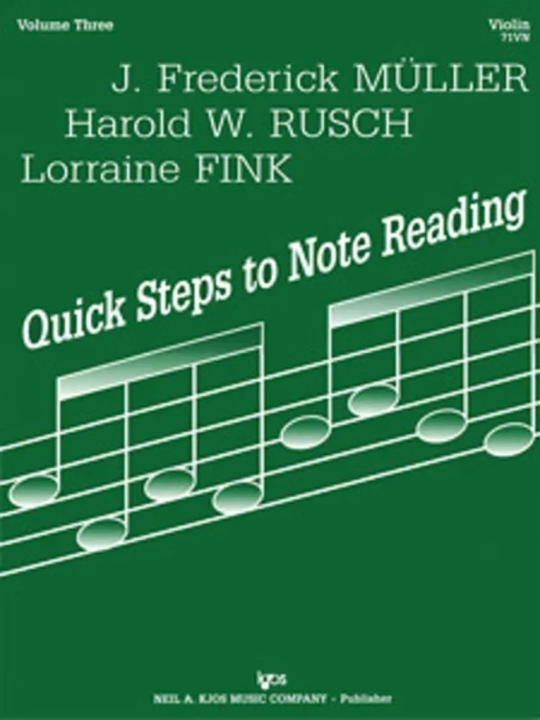 Quick Steps To Note Reading Book 3 Violin Solo