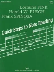 Quick Steps to Note Reading, Volume 3 – Cello