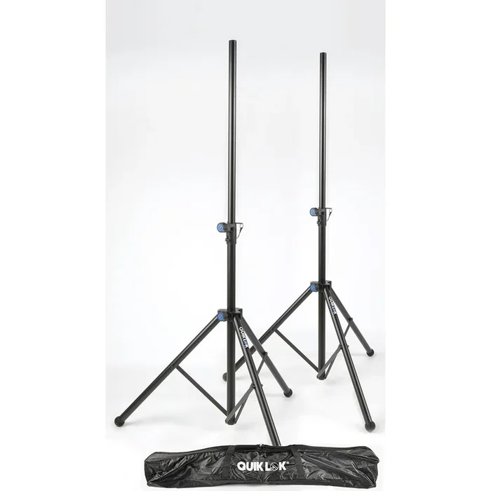 Quik Lok SP180BKPAK Tripod Black Speaker Stand w/Bags