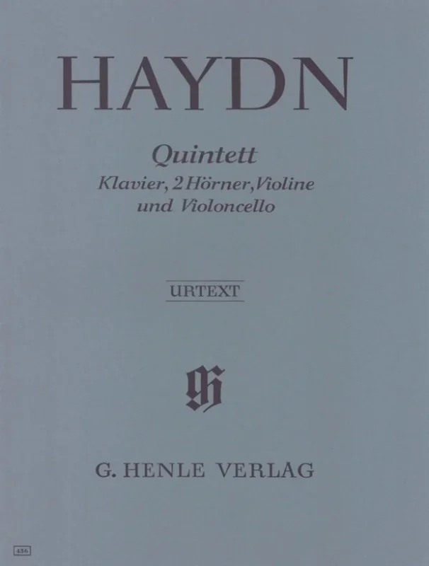 Quintet Hob 14 No 1 Violin Vc 2French Horn Piano (Set Of Parts) Book