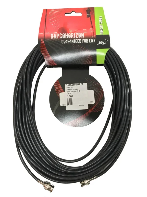 RAPCO 10m Antenna Cable Rg58 Bnc Male