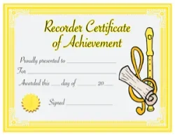 Recorder Certificates