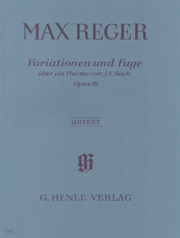 Reger: Variations & Fugue on Theme by Bach Op 81 Piano