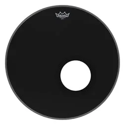 Remo 20″ Ambassador Ebony Bass Drumhead – 5″ Black DynamO