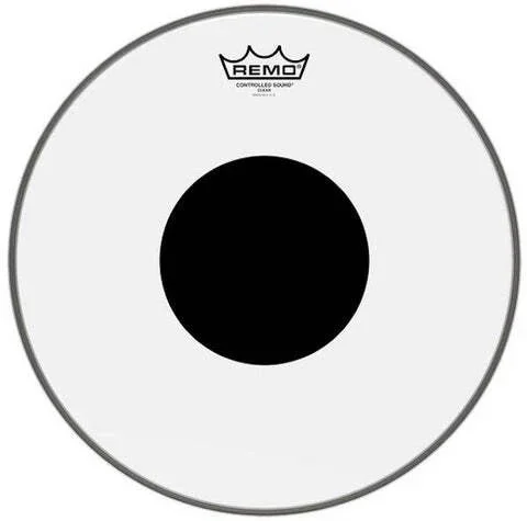 Remo Controlled Sound Clear Top Black Dot 6”