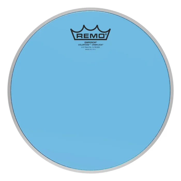Remo Emperor Colortone Crimplock Blue Tenor Drumhead 10″
