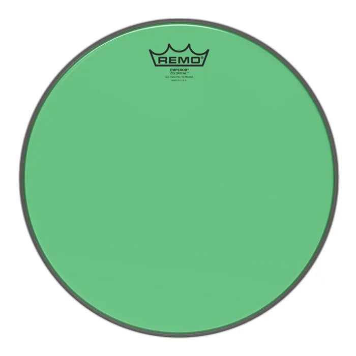 Remo Emperor Colortone Green Drumhead 13″