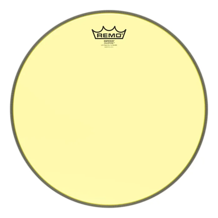 Remo Emperor Colortone Yellow Drumhead 14″