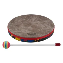 Remo KD-0110-01 Kids Percussion 10″ Frame Drum with Mallet – Rain Forest