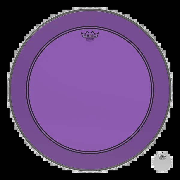 Remo Powerstroke P3 Colortone Purple Bass Drumhead 22″ w/ 5″ Offset Hole