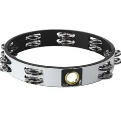 Remo TA-6210-00 Double-Row Headless Tambourine – 10 in, White
