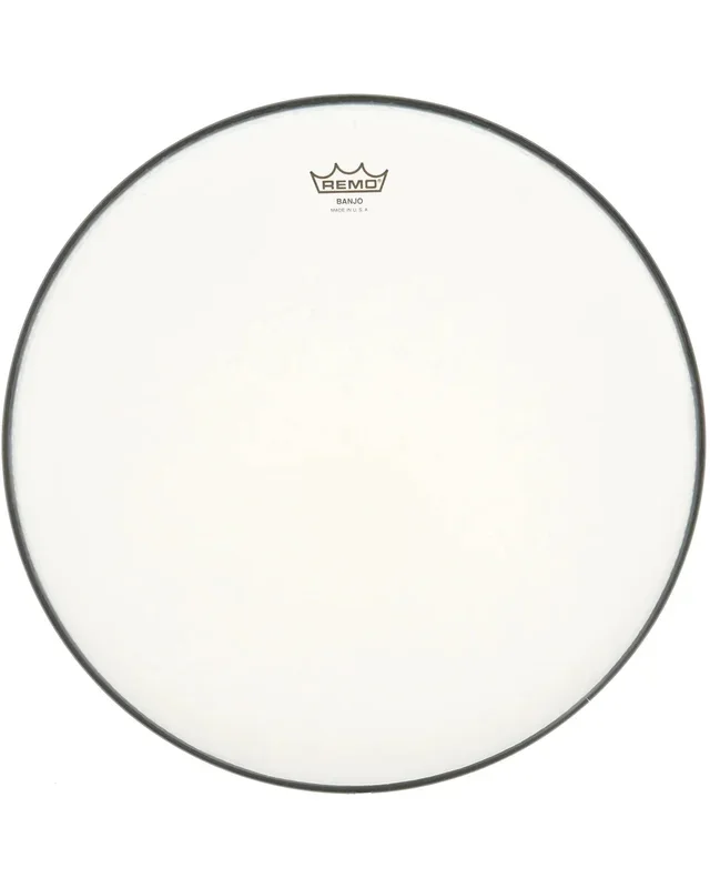 Remo White Suede Banjo Head, 12 Inch Diameter, Medium Crown (7/16 Inch)