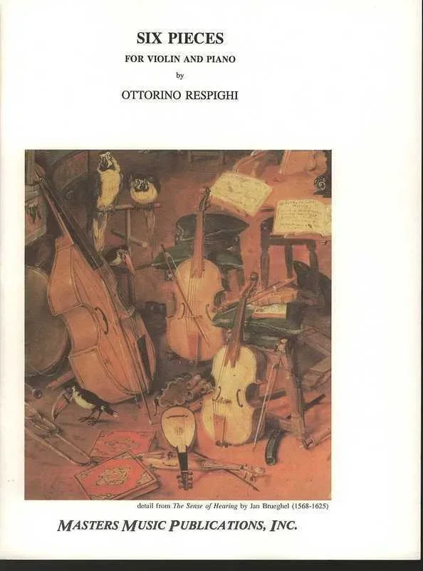 Respighi – 6 Pieces For Violin/Piano (Softcover Book)