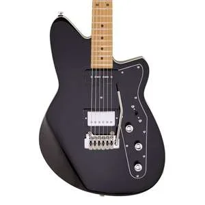 Reverend Double Agent W – Midnight Black with Roasted Maple Fingerboard