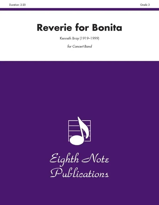 Reverie For Bonita Concert Band Gr 3