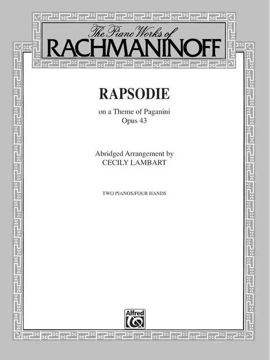 Rhapsody On A Theme Of Paganini Abridged 2P4H
