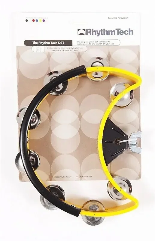 Rhythm Tech DST50 Drumset Mountable Tambourine DST 50 Yellow
