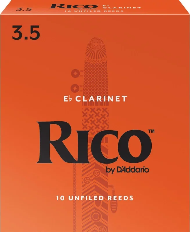 Rico by D’Addario Alto Clarinet Reeds, Strength 3.5, 10-pack