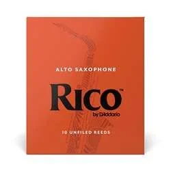 Rico by D’Addario Alto Saxophone Reeds – Strength 3, Box of 10