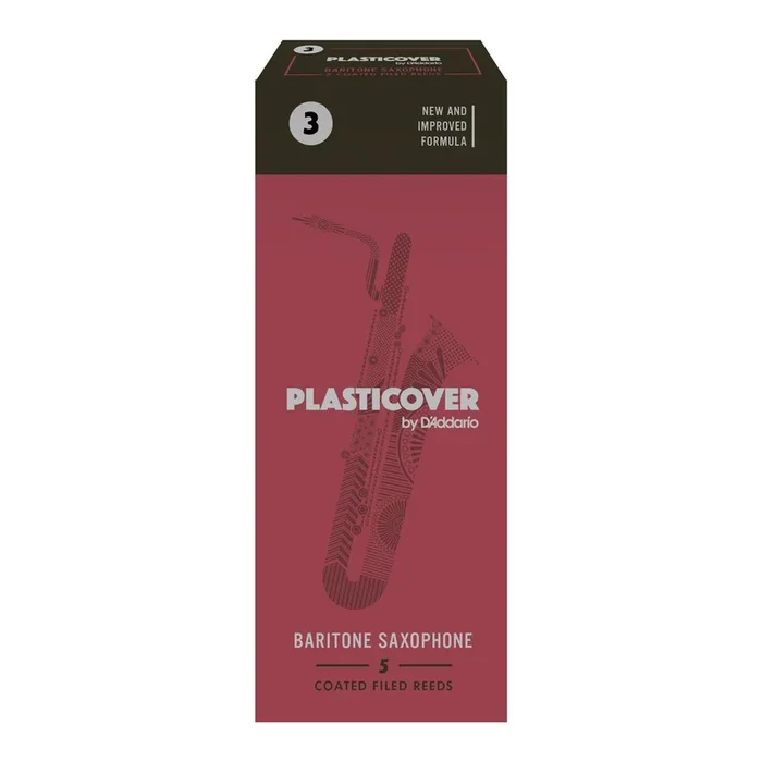 Rico Plasticover Baritone Sax Reeds, Strength 3.0, 5-pack